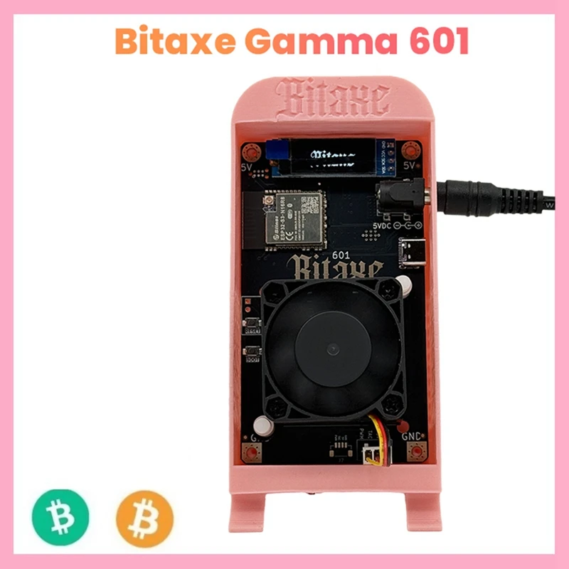 Bitaxe Gamma 601 BTC Solo Lottery Miner 1.2TH/S 18-22W BM1370 Asic Bitcoin Crypto Miner From Antminer S21 Pro BR PLUG