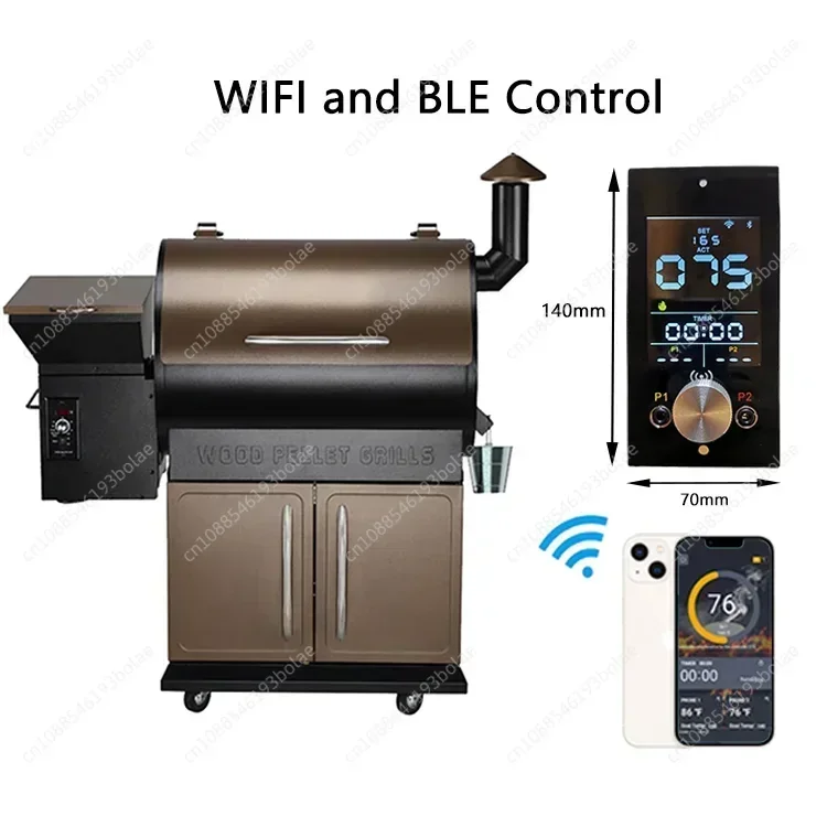 WIFI &BLE Control Wood Pellet Smoker BBQ Grill PID Controller For Traeger