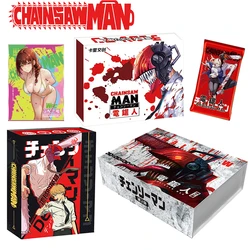 New Chainsaw Man Cards Japanese Anime Booster Box CCG ACG TCG Collection Cards Power Makima Doujin Game Toys Hobbies Gifts