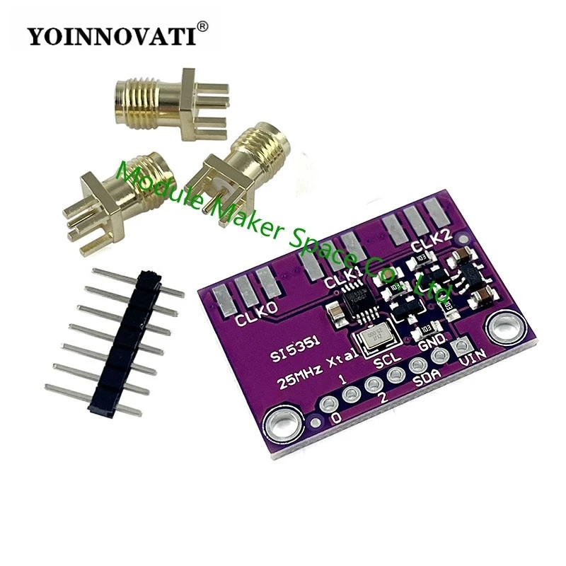 DC 3V 5V CJMCU-5351 Si5351A Si5351 I2C Clock Generator Breakout Board Signal Generator PLL Clock Divider 8KHz-160MHz