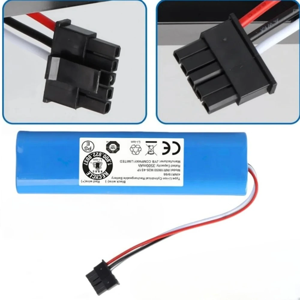 

14.4V 3500mAh Replacement Battery for Viomi V2 Pro/Mi Vacuum Mop-P STYJ02YM,for Lydsto R1/Rodmi Eve Plus Robot Vacuum Li-ion