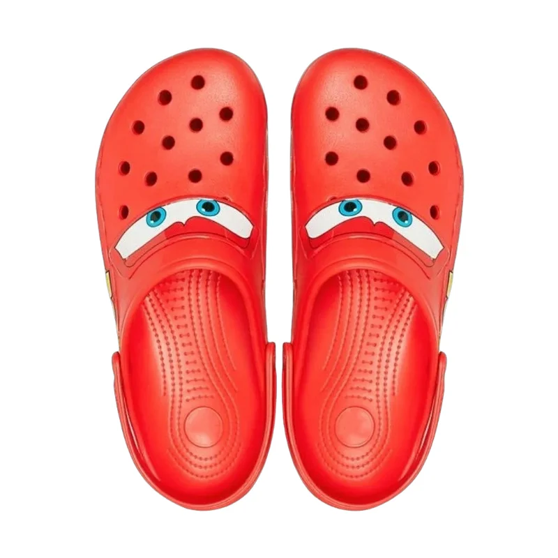 Lightning Mcqueen Adult Summer Slippers Cars Shoes Outdoor Sandals Figurine Anime Trailer Character Cave Shoes Sandals Eva Shoes