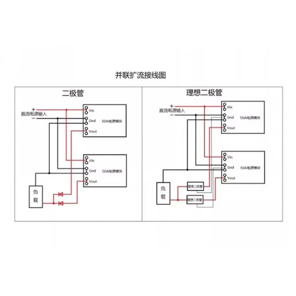 50A High-Power Adjustable Step-down Power Supply Module Constant Voltage & Constant Current Voltage Current Display Power Board