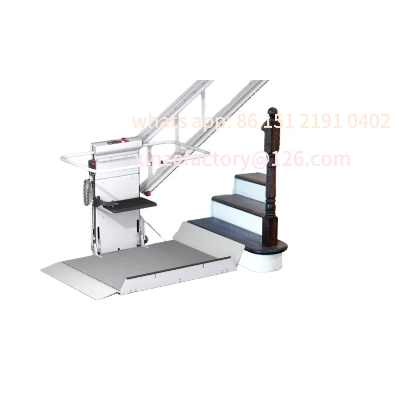 Customizable Curved inclined hanging platform, outdoor public staircase elevator, disabled chair lift, upstairs machine