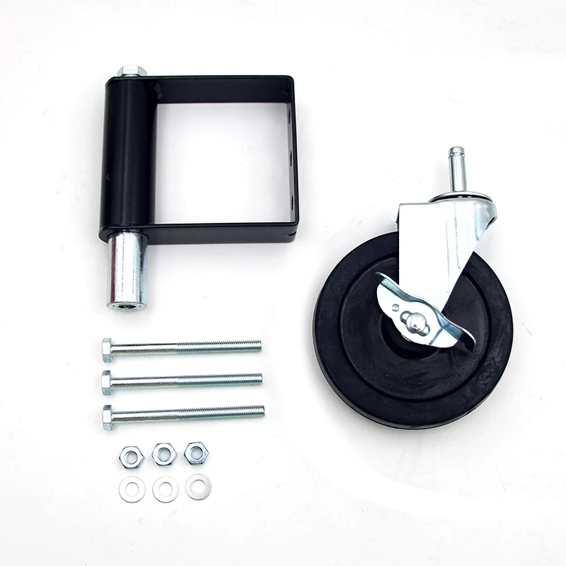 5 Inch Rubber Mute Spring Loaded Gate Door Wheel Caster Spring Wheel 100Kg Load Capacity Home Gate Door Roller Slider A-AB09