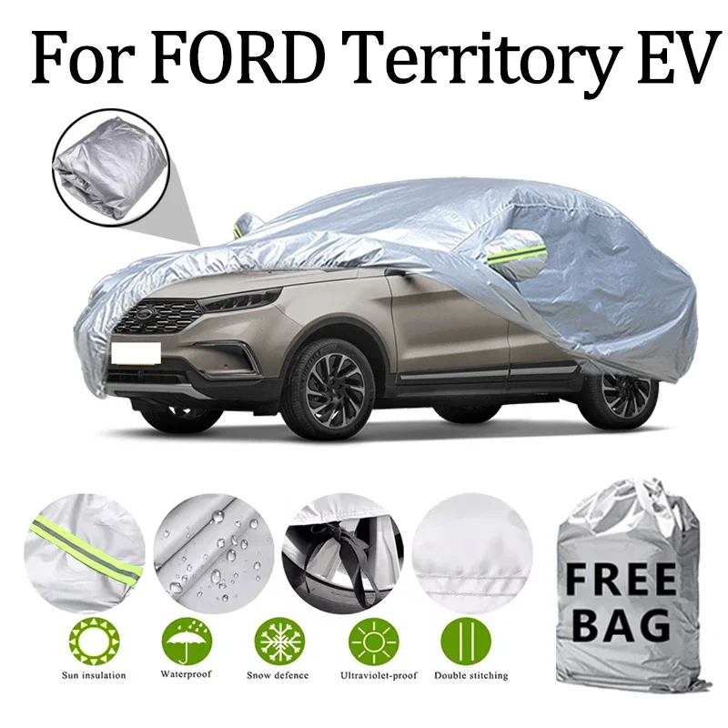 

Для FORD Territory EV автомобильный чехол уличные защитные чехлы снежный солнцезащитный козырек водостойкий пылезащитный внешний УФ автомобильные аксессуары