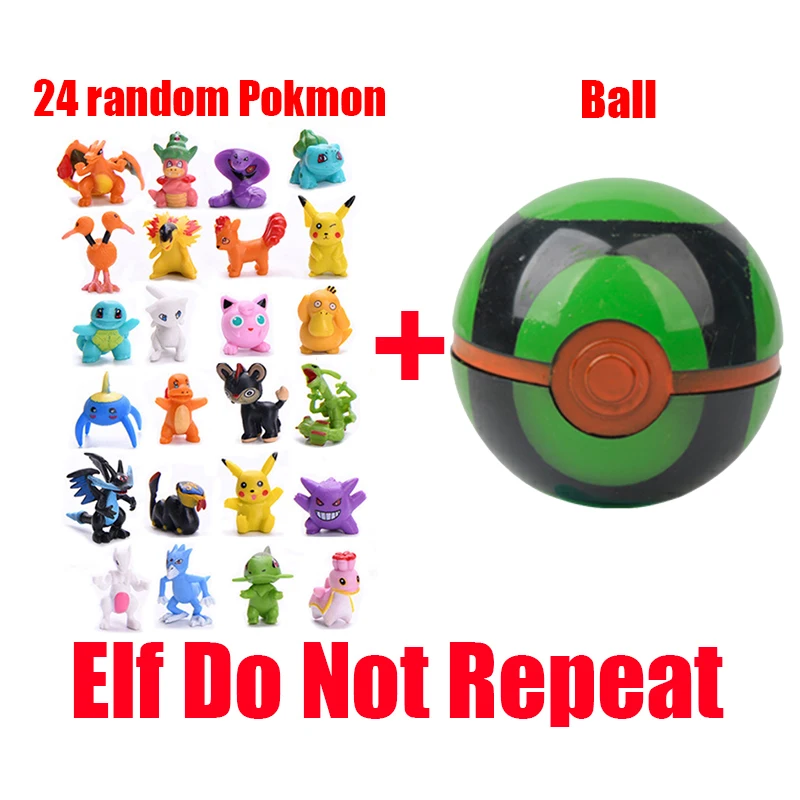 Pokemon Figure Set Toys 12/24pcs Different Styles Tomy Model Collection 2-3cm Pikachu Anime Poke Ball Go Elf Toys Dolls Gift image 3
