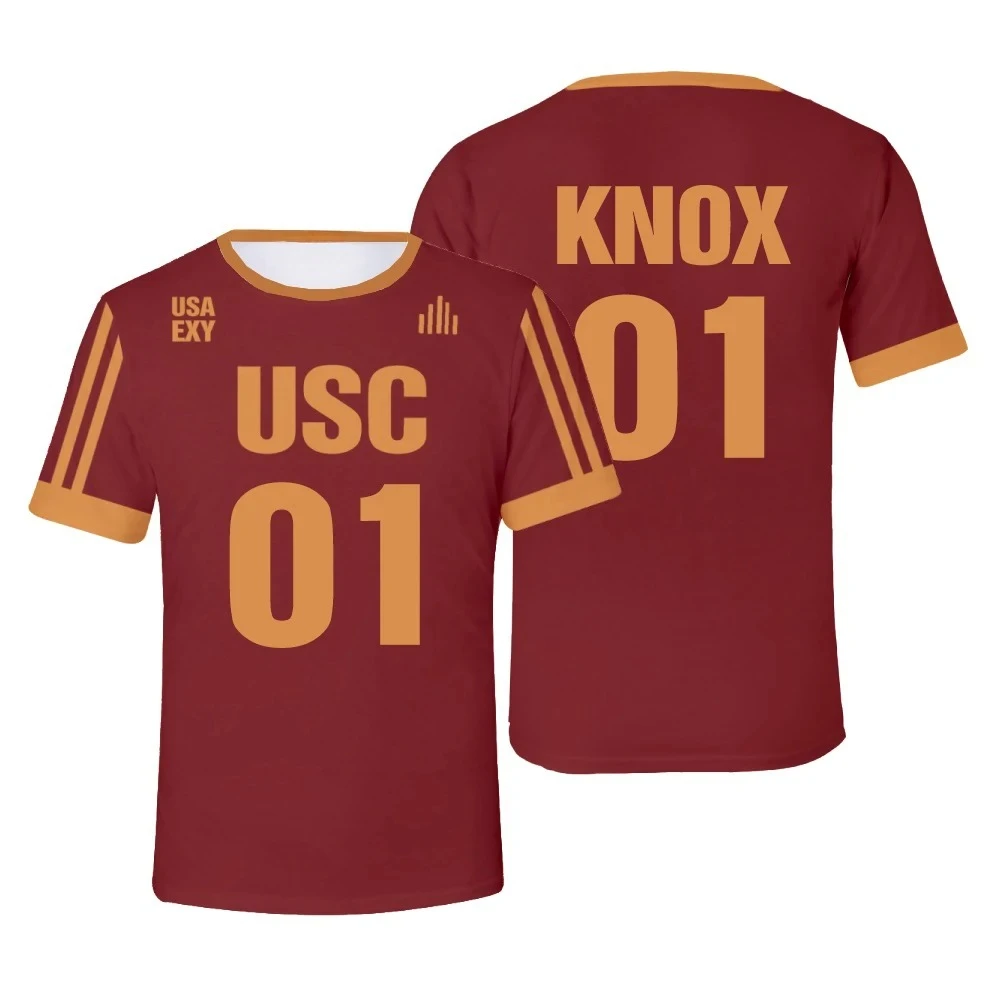 The Foxhole Court Edgar Allan Ravens Lacrosse Jersey Cosplay MORIYAMA KNOX T-shirt 3D Printing Men Women Clothes