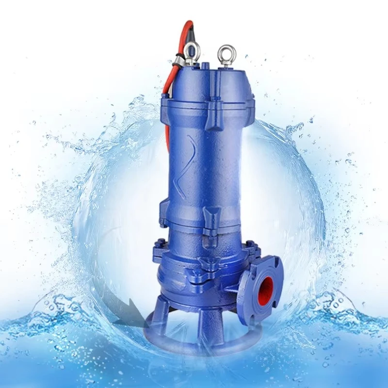 ヘビーデューティー水中グラインダー下水ポンプカッター水中ポンプ用途糞便用シングルブレードインペラトイレポンプチョッパー