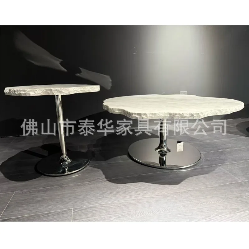 Stainless steel edge bracket base Marble edge bracket Modern light luxury coffee table bracket Modern coffee table support