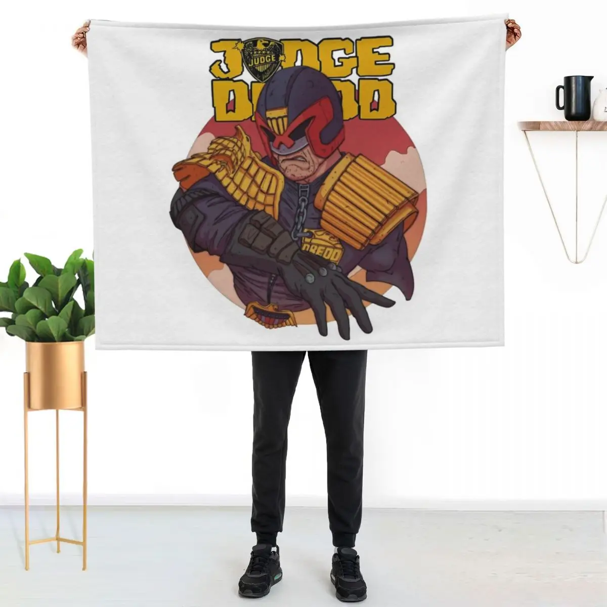 

judge dredd Throw Blanket Outdoor Soft Blanket for Picnic Beach Camping