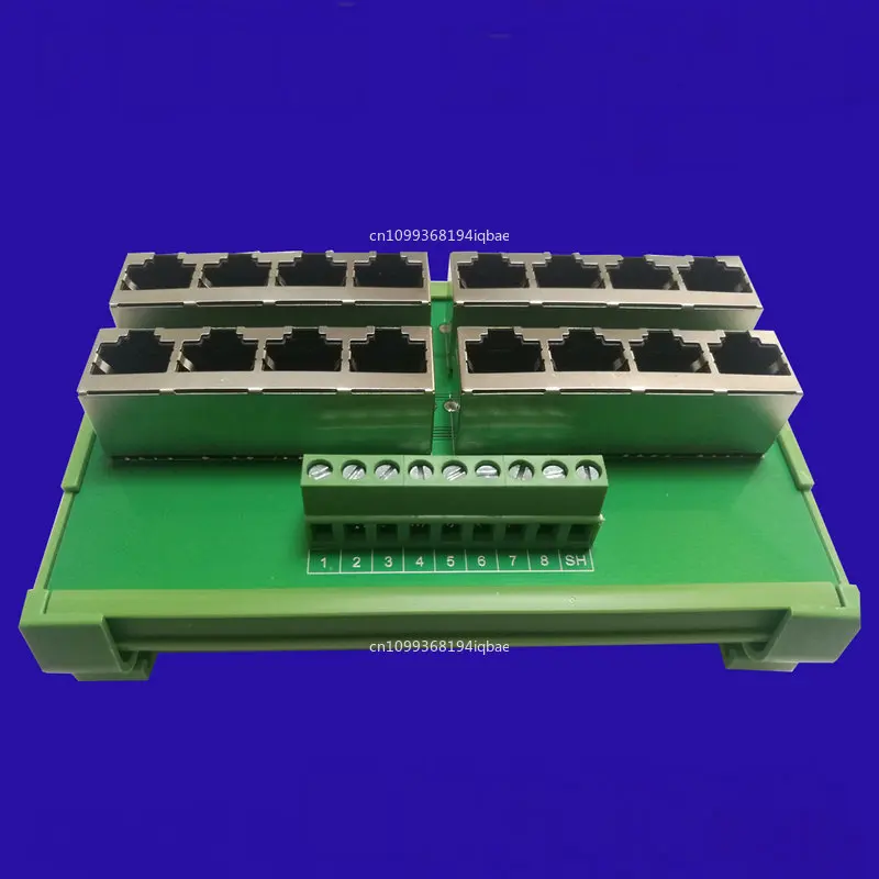 RJ45 Network Port Terminal Module 16 Port Interconnection RS485 CAN MODBUS Bus Serial Hub in stock