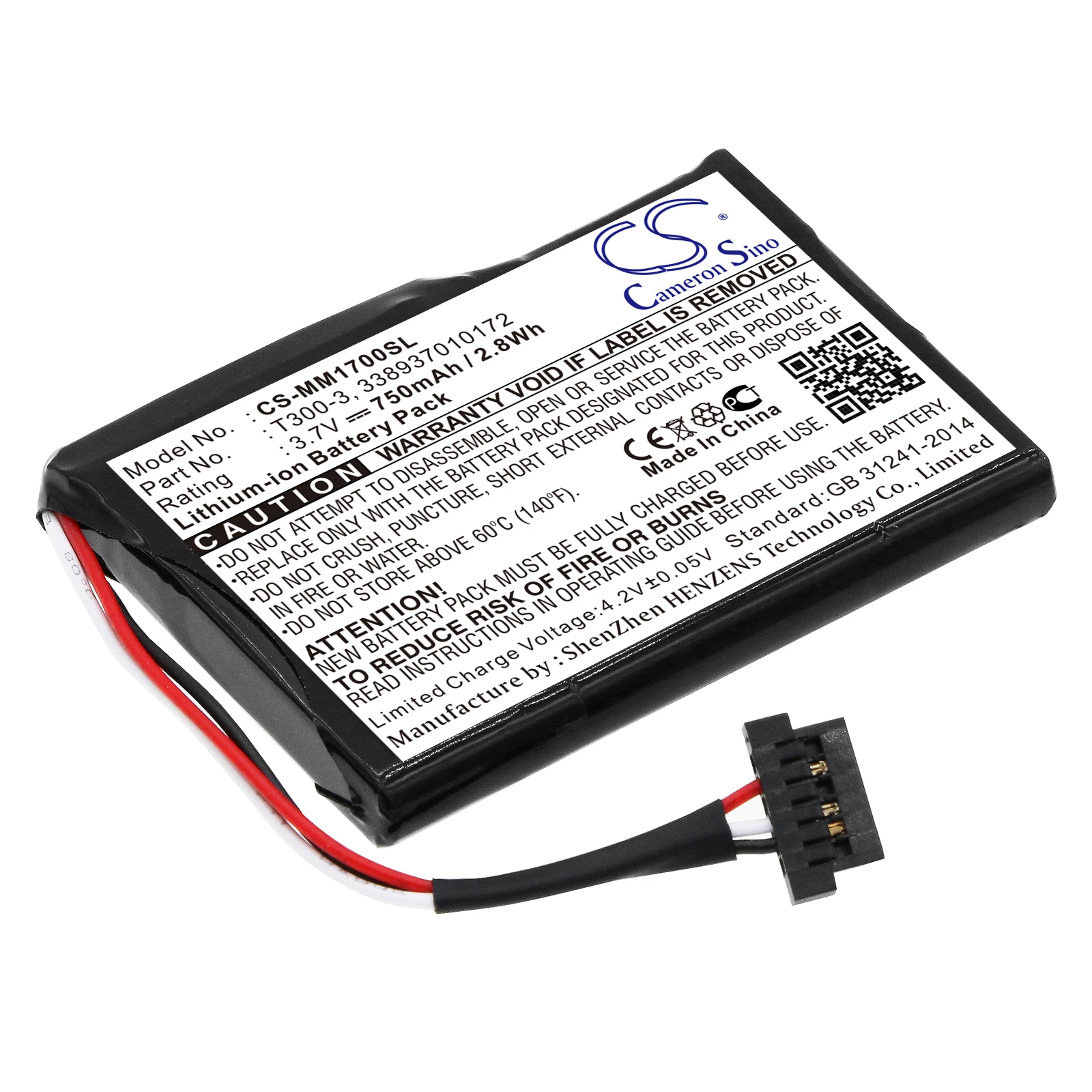 Li-Ion GPS, แบตเตอรี่ Navigator สําหรับ Magellan, 3.7v, 750mAh, Maestro 1700, T300-3 338937010172