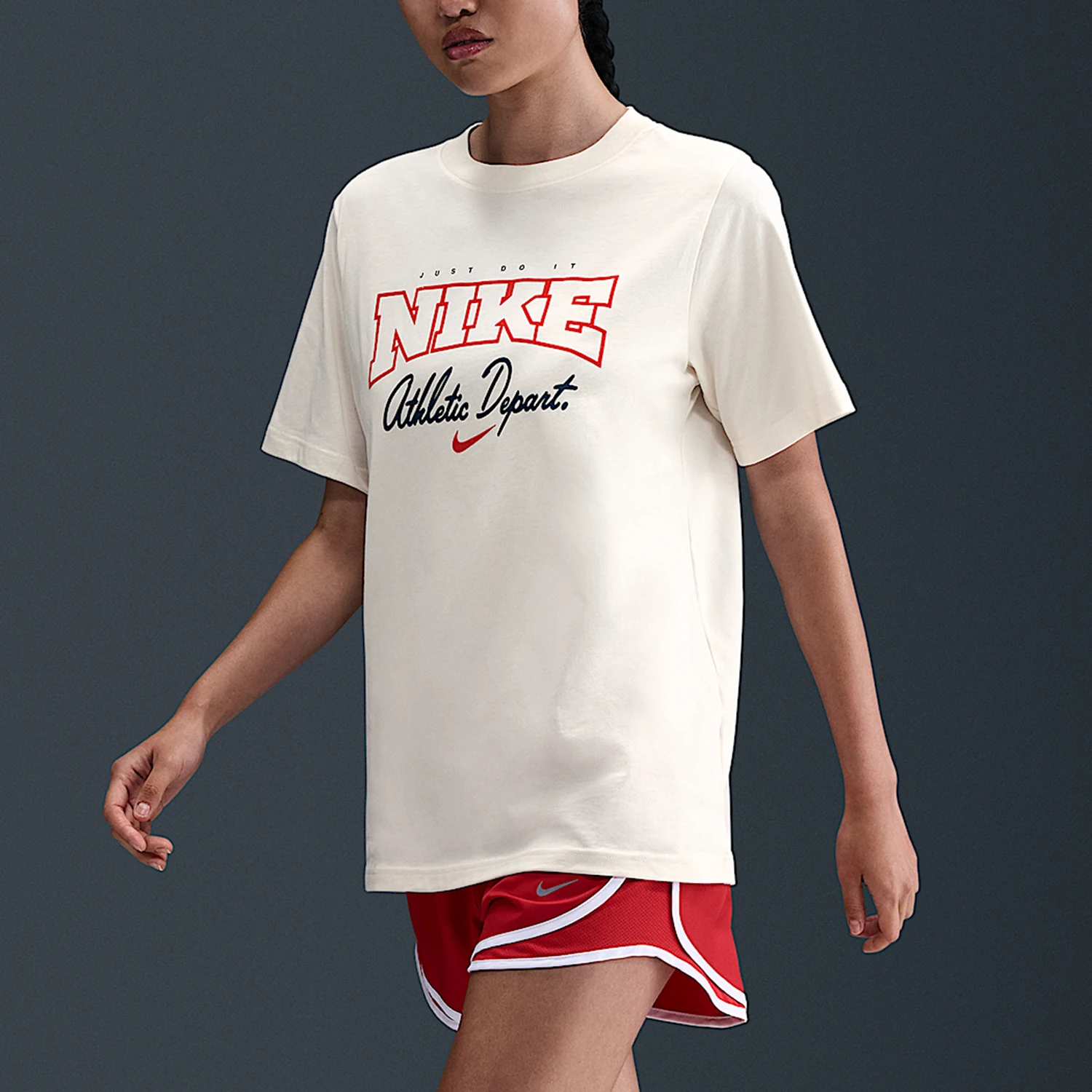 Nike genuine women's fashionable classic fashion casual sports short sleeved T-shirt IF1181-110