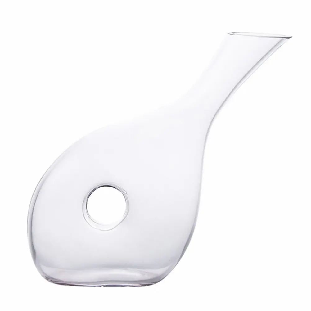 

1Pcs Crystal Glass Wine Decanter Creative Aerator Flat Bottom Stable Design Home Bar Wine Accessory Gift Business Gift