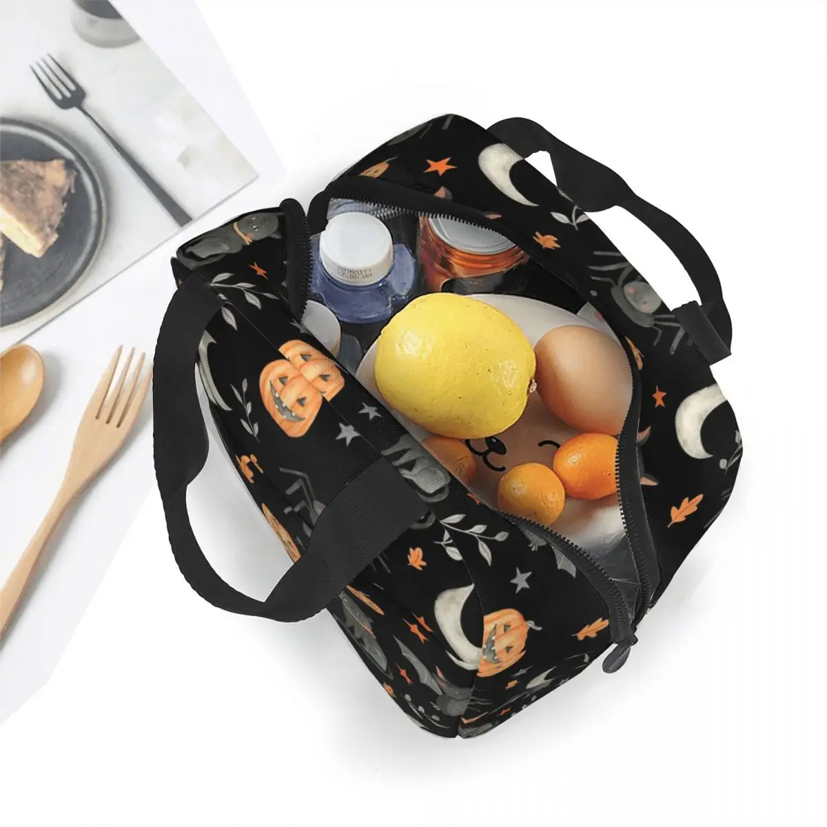 Halloween Feest Geïsoleerde Lunchtas Tarot Occulte Heks Magic Boho Maaltijd Container Koeltas Lunchbox Tote Picknick Food Handtassen