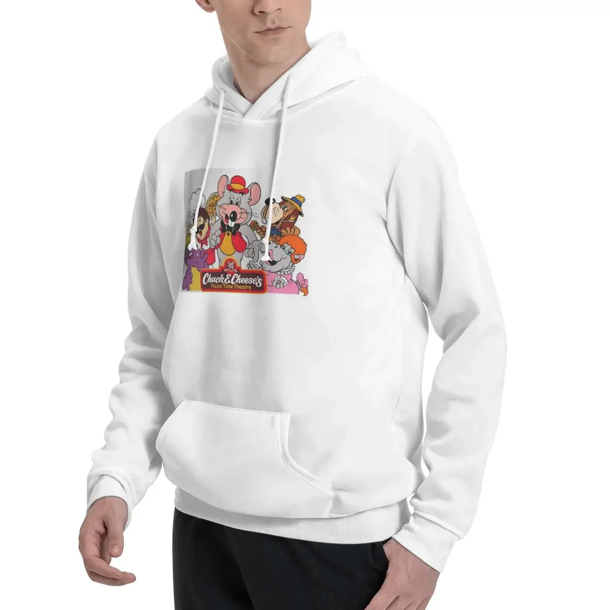 The Rat Chuck E Cheese Hoodies Men's Women Casual Pullover Sweatshirts Harajuku Long Sleeve Hooded Autumn Winter