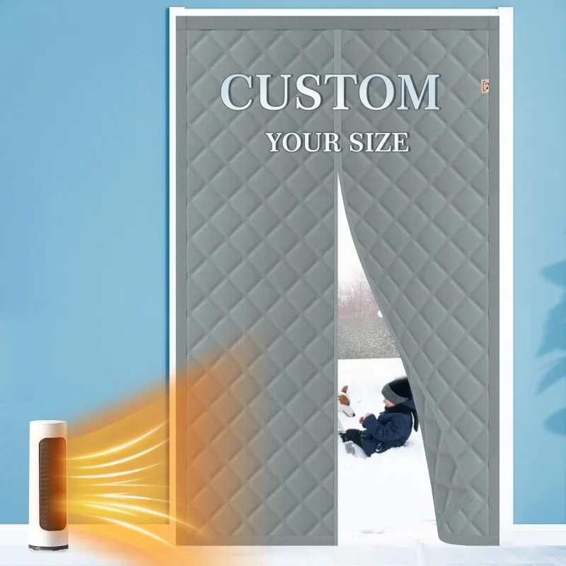 Magnetic Insulation Winter Door Curtain Is Used To Keep Warm and Cover The Terrace, Basement, Laundry Room