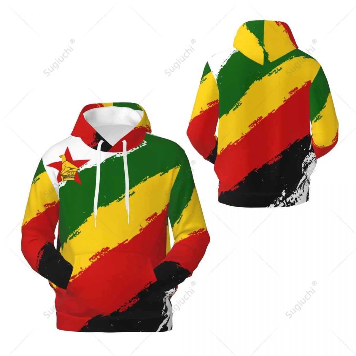 Unisex Zimbabwe Flag Color Hoodie 3D Men Women Harajuku Sweatshirt Pullover Hoodies Polyester Casual