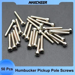 50pcs Electric Guitar Humbucker Pickup Polepiece Pole Screws Guitar Pickup Screw Rods 12mm/18mm or 23mm Length 3mm Diameter