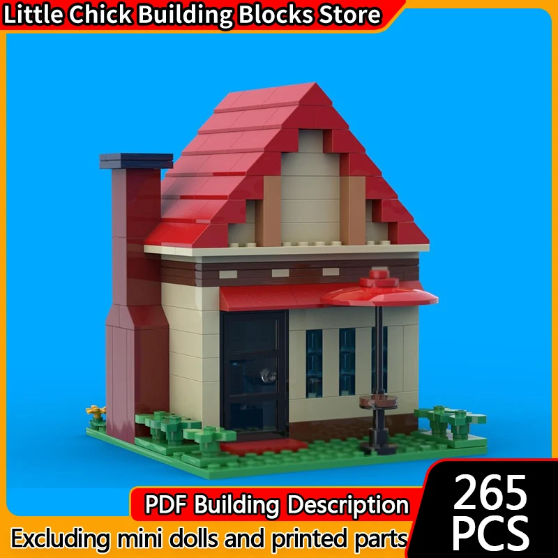 

City Street View Model MOC Building Bricks Small Town Bakery Modular Technology Children Holiday Gifts Assemble Toys Suit