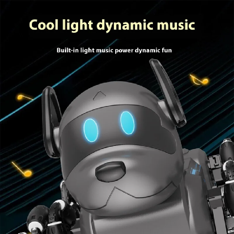 ใหม่ของเล่นเด็ก Mechanical สุนัขแปดล้อ Stunt รีโมทคอนโทรลไฟฟ้ารถอัจฉริยะจําลองหุ่นยนต์สุนัขผู้ผลิต