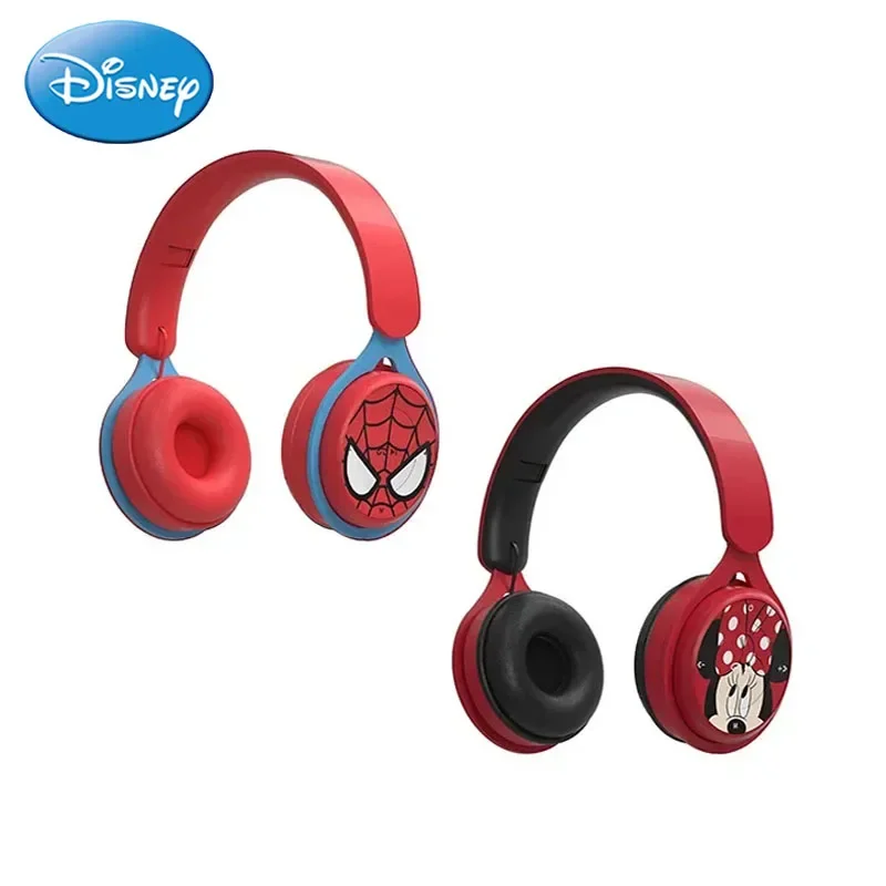 Disney Marvel Spiderman Y08 Wireless Bluetooth Anime Headphones HIFI Surround Sound Foldable Laptop Headsets for Children Gifts