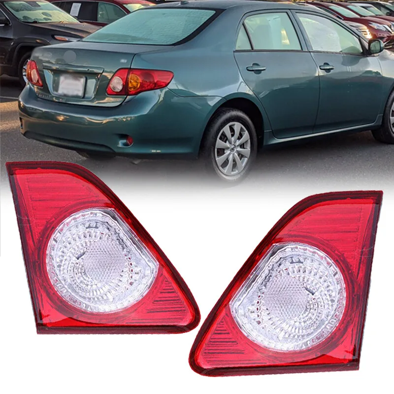 

Fit 2009 2010 Toyota Corolla Rear Tail Lights Lamps Inner Driver+Passenger Side