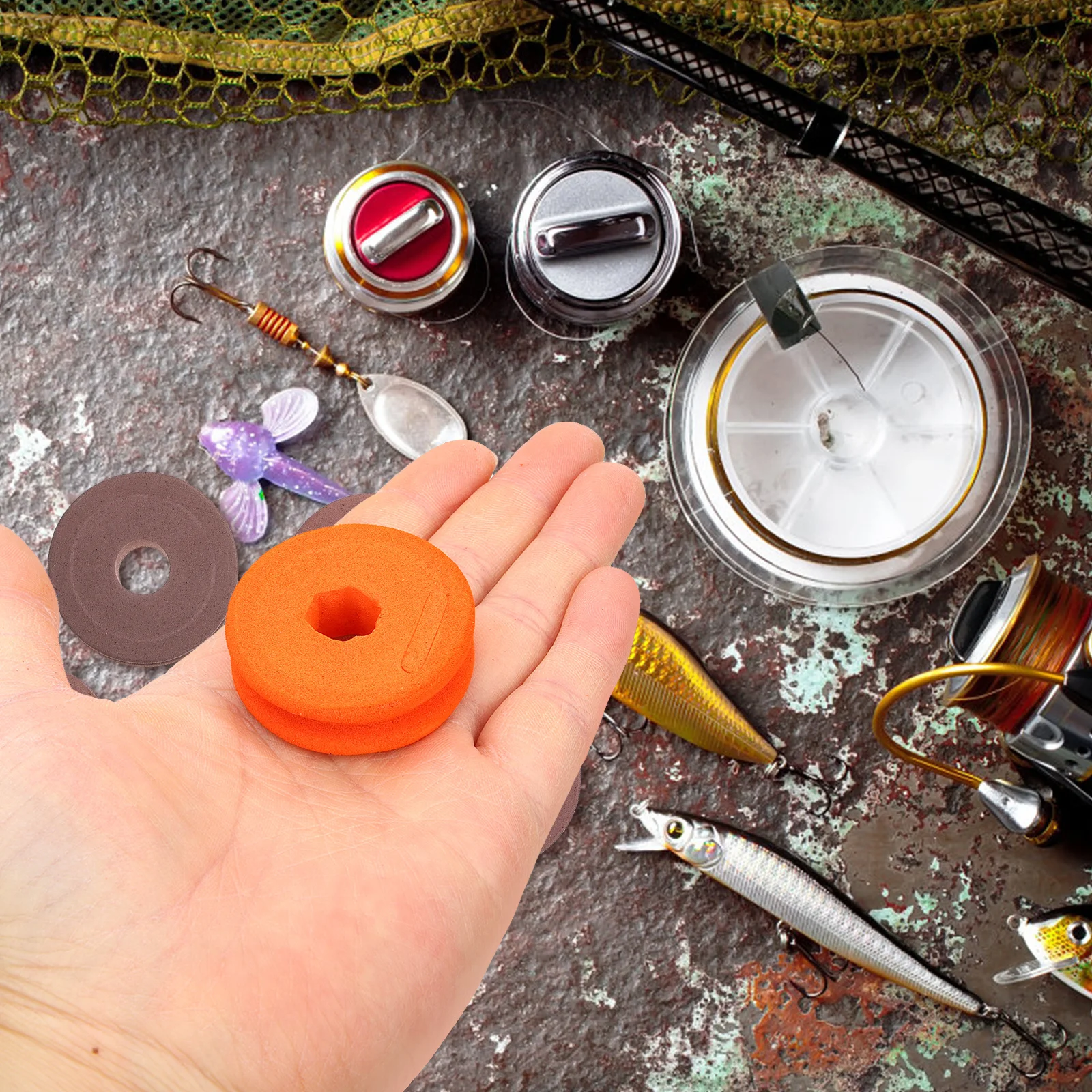 

1 Fishing Reel Organizer Solid Lightweight Design Quick Access Protection for Fishing Line Winder Supplies Equipment Case