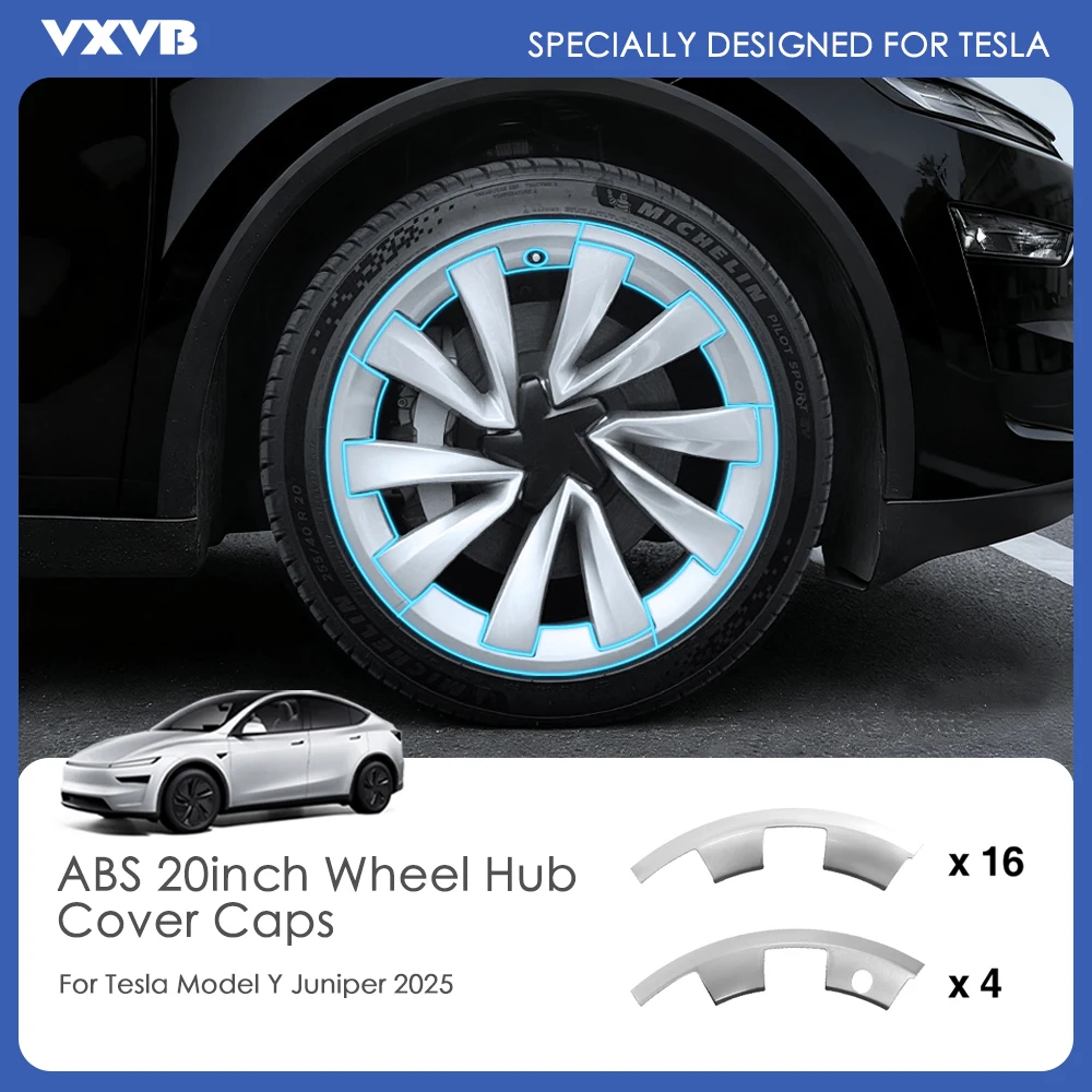

Для Tesla Model Y Juniper запуск 2025 20 дюймов защитная заплата для ступицы колеса защитная крышка колеса ABS внешние аксессуары