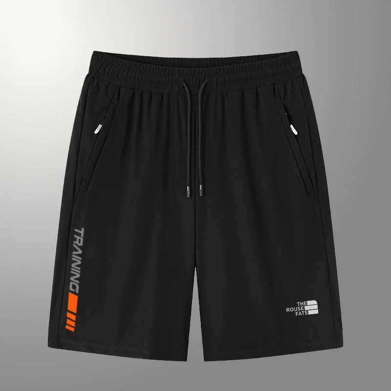 

Ice Silk Qui Dry Sports orts Летние свободные повседневные пляжные брюки большого размера для бега Cool Feeling со средней талией длиной пять четвертей