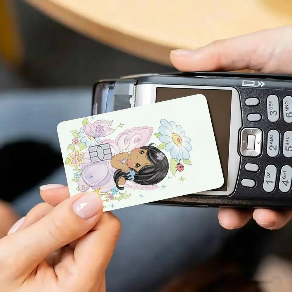 P-Precious Moments  Credit Card HD Stickers Game Card Decal Small Chip Waterproof Sticker Gift