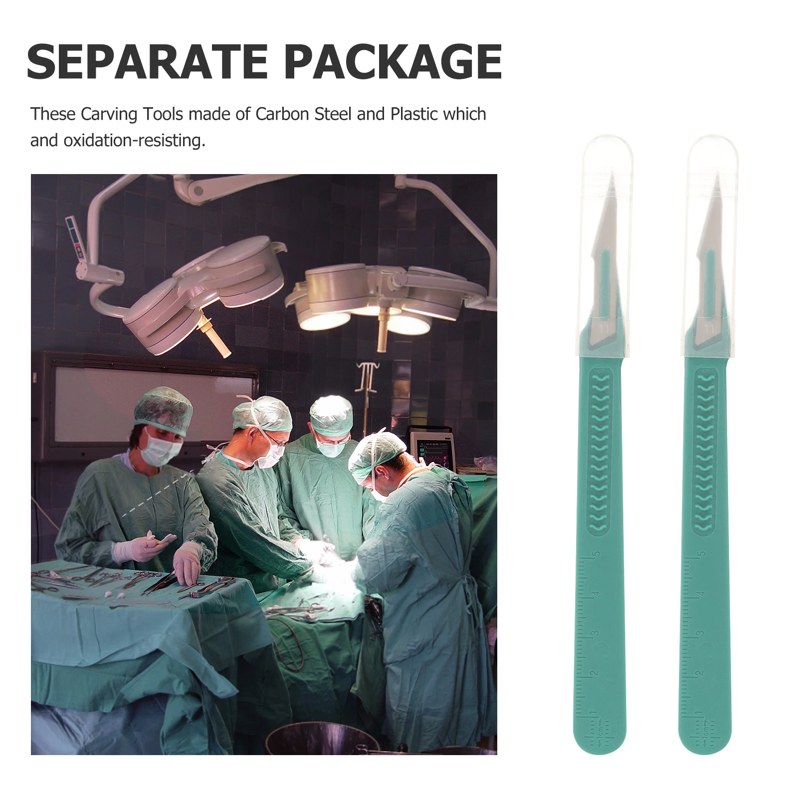 10PCS Convenient Pratical Durable Carving Tool Handle Surgical Knife Disposable Knife Surgery Supplies Disposable Safety