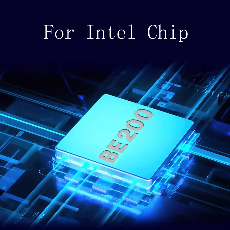 Wi-Fi-карта BE200 WIFI7, Wi-Fi 7 для Intel BE200, Bluetooth 5,4 M.2, Wi-Fi-карта BE200NGW 2,4/5/6 ГГц, 5,8 Гбит/с, для ПК и ноутбуков на базе Windows 11