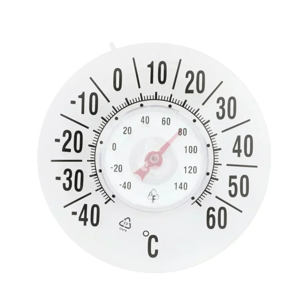 Home Window Greenhouse Monitoring Window Thermometer Accurate Outdoor Temperature Gauge Self-adhesive Installation