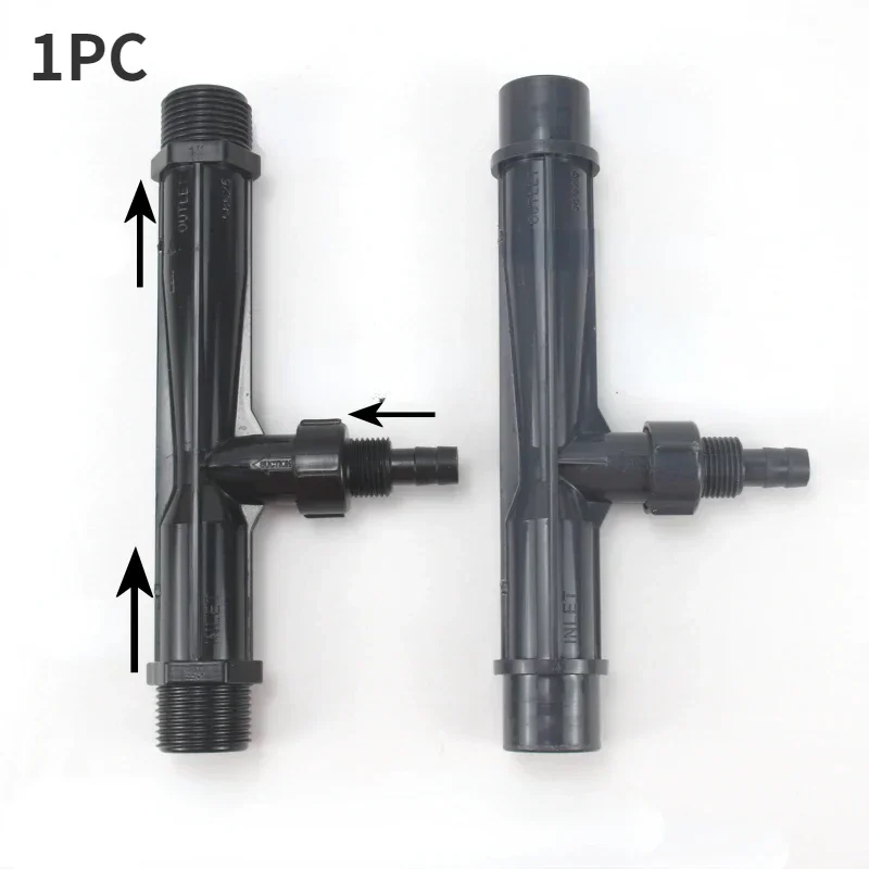 1PC Venturi Ejector UPVC Water Pump Gas-liquid Mixer Plastic Pipe Water Ejector Ozone Injector For Agricultural Irrigation