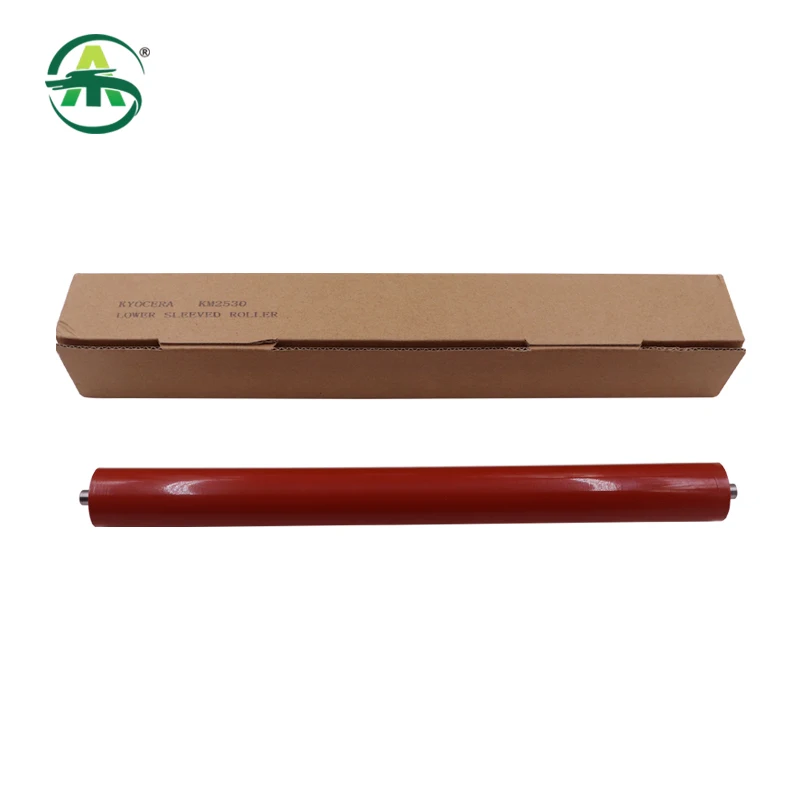 1pcs KM2530 Lower Fuser Roller Pressure Roller For Kyocera KM2530 3530 4031 Compatible Lower Sleeved Roller High Quality