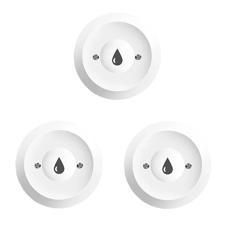 Sensores de água B29C-Tuya Zigbee - Kit detector de vazamento e inundação de 3 unidades, funciona com Smart Life via Zigbee Gateway