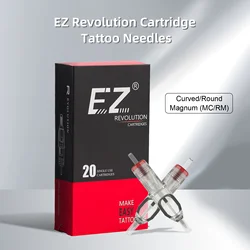 EZ Revolution Cartridge Tattoo Needles Curved Magnum MC RM #10 0.30mm  for Rotary Cartridge Tattoo Machine Pen 20 pcs /box