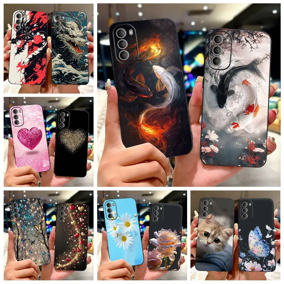 Para Motorola Moto G51 G71 5G funda bonita Lucky Koi cubierta pintada suave TPU funda de teléfono para Motorola G31 G 51 71 MotoG31 MotoG51 bolsas