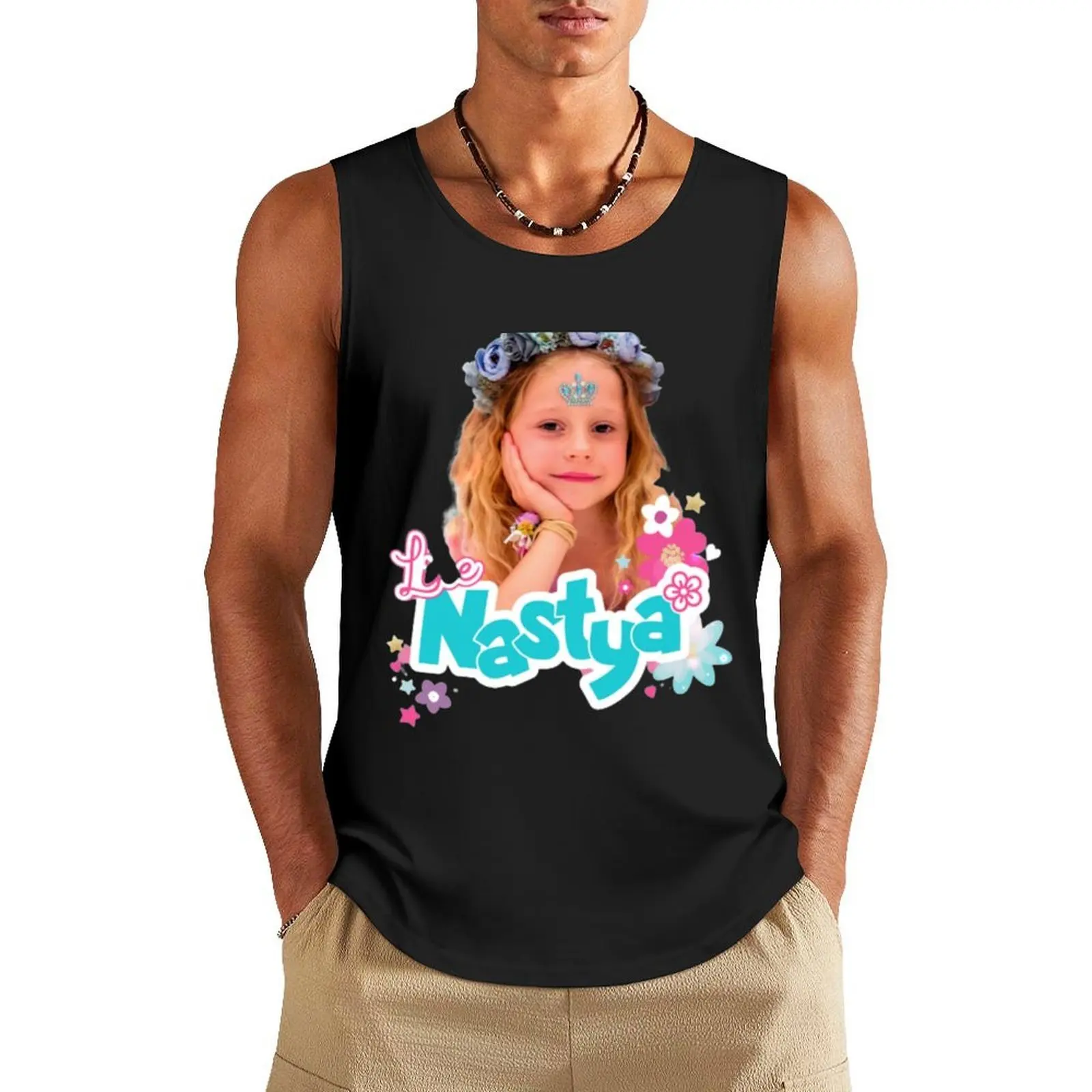 

Like nastya (4) Tank Top bodybuilding men summer clothes man 2025 Gym t-shirt man