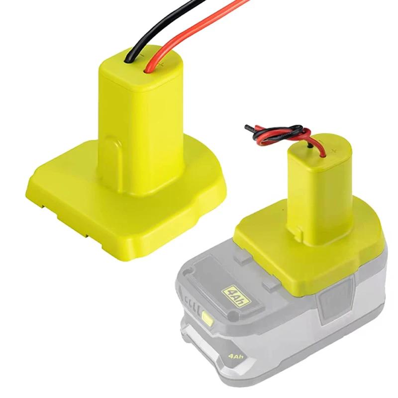 Power Wheels Adapter for Ryobi 18V P108 P107 P102 Lithium Battery Dock Battery Adapter Power Connector with 14 Gauge Wire