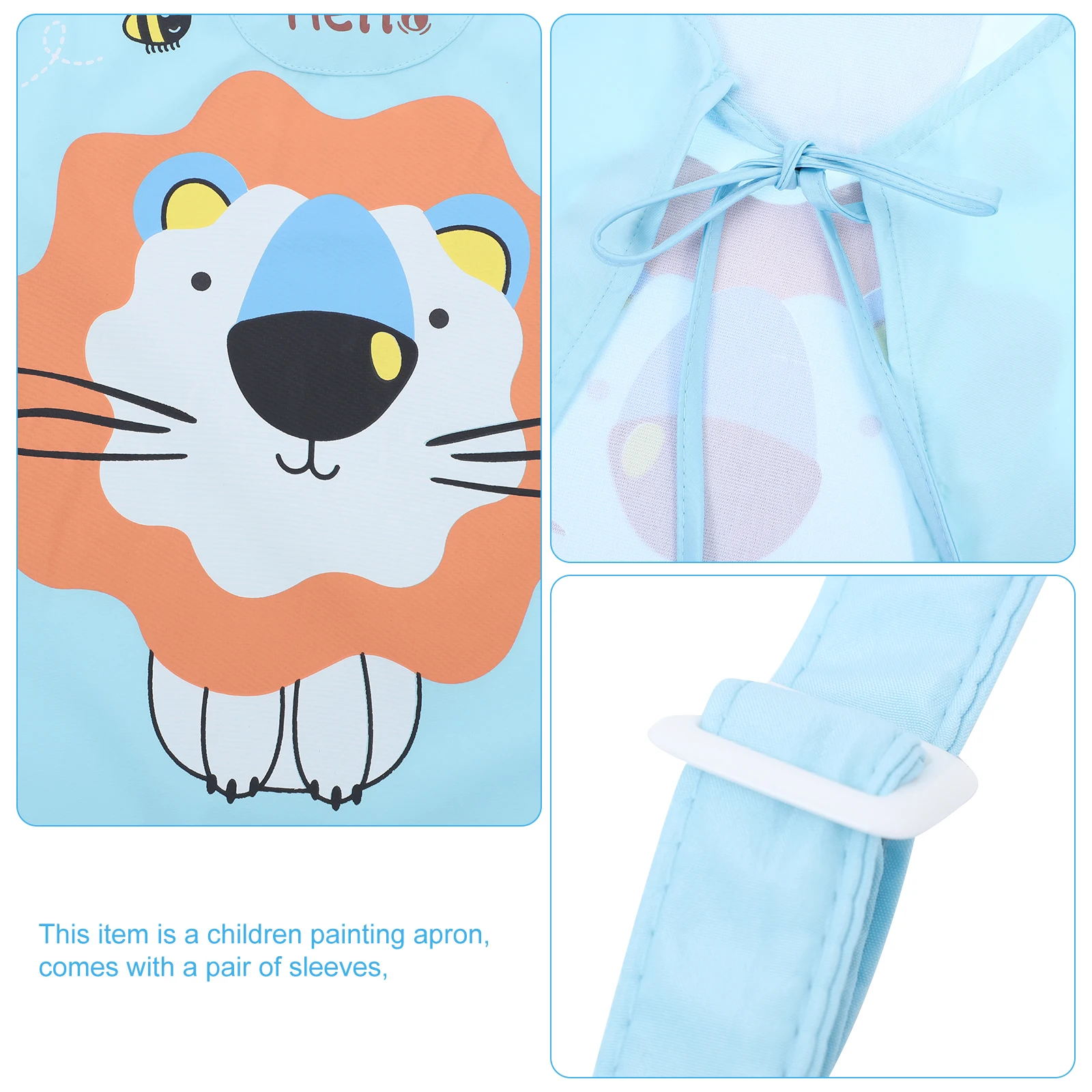 

Waterproof Kids Apron Children Painting Smock Drawing Baking Easy Clean Adjustable Design Protect Clothes