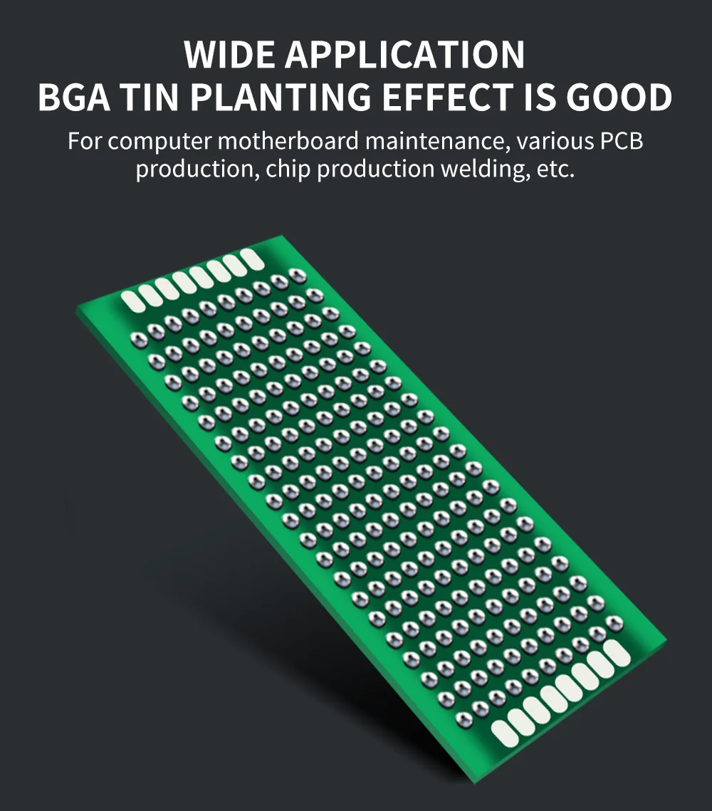 Imagem -02 - Luxianzi Bga Bolas de Solda com Chumbo Tin Contas 25k Partículas 0.2 0.25 0.3 0.4 0.45 0.5 0.6 0.76 mm para a Ferramenta de Reparação de Retrabalho Pcb