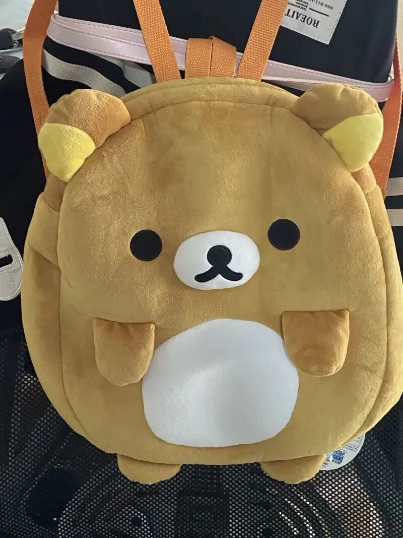 Rilakkuma Bear Pluszowy plecak Śliczne torby dla kobiet Dzieci Dziewczyny Chłopcy Kawaii Anime Tornister Plecak