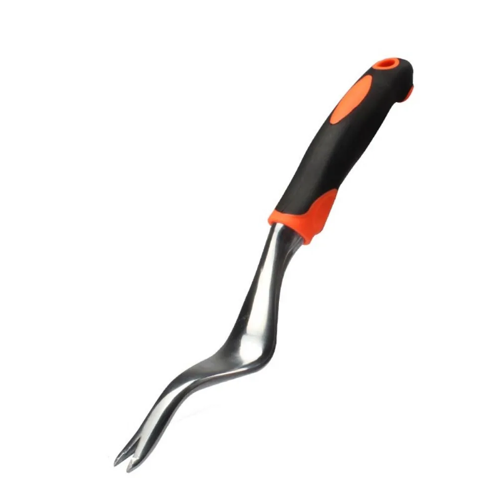 

Two-Pronged Fork Hand Weeder Tool Sturdy with Ergonomic Handle Root Extractor Durable Multi-purpose Weeder Puller Tool