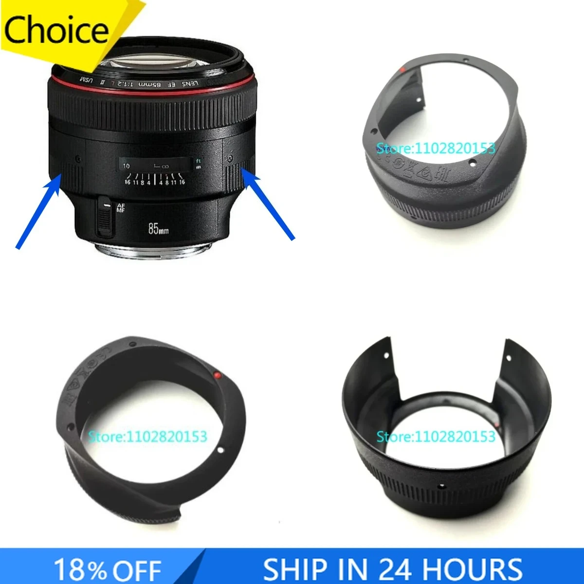 

НОВАЯ основная крышка EF 85 мм F/1.2L II в сборе, задняя трубка CY3-2154 для объектива Canon EF 85 мм F1.2L II USM, запасная часть для ремонта камеры