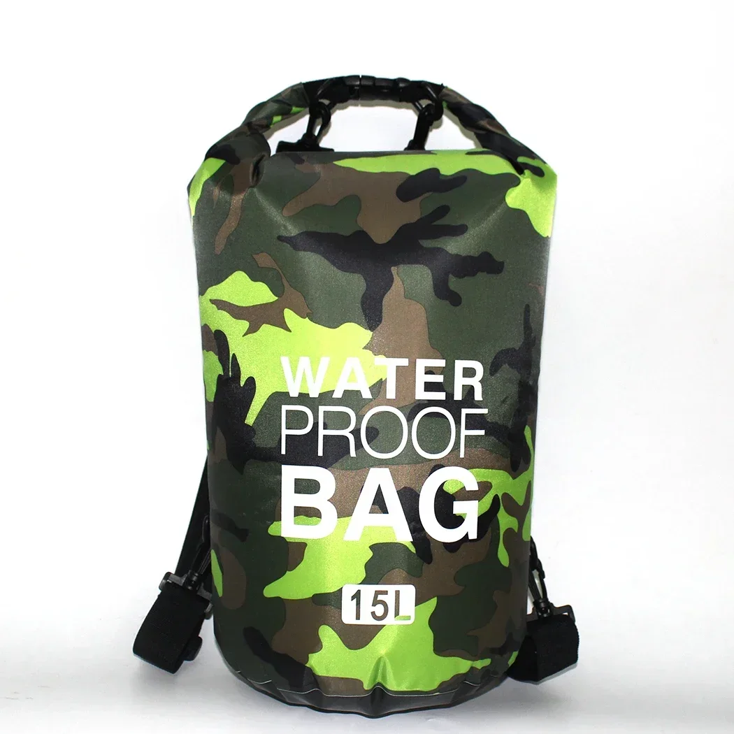 2/5/10/15/20/30L wasserdichte Tasche, Outdoor-Trockentasche für Bootfahren, Angeln, Rafting, Schwimmen, Outdoor-Sport, große Aufbewahrungstasche