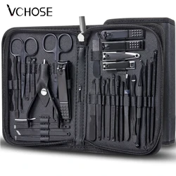 Manicure Set Pedicure Nail Clippers Set 7/32pcs Professional Grooming Tools Including Facial Fingernails and Toenails Nail Care