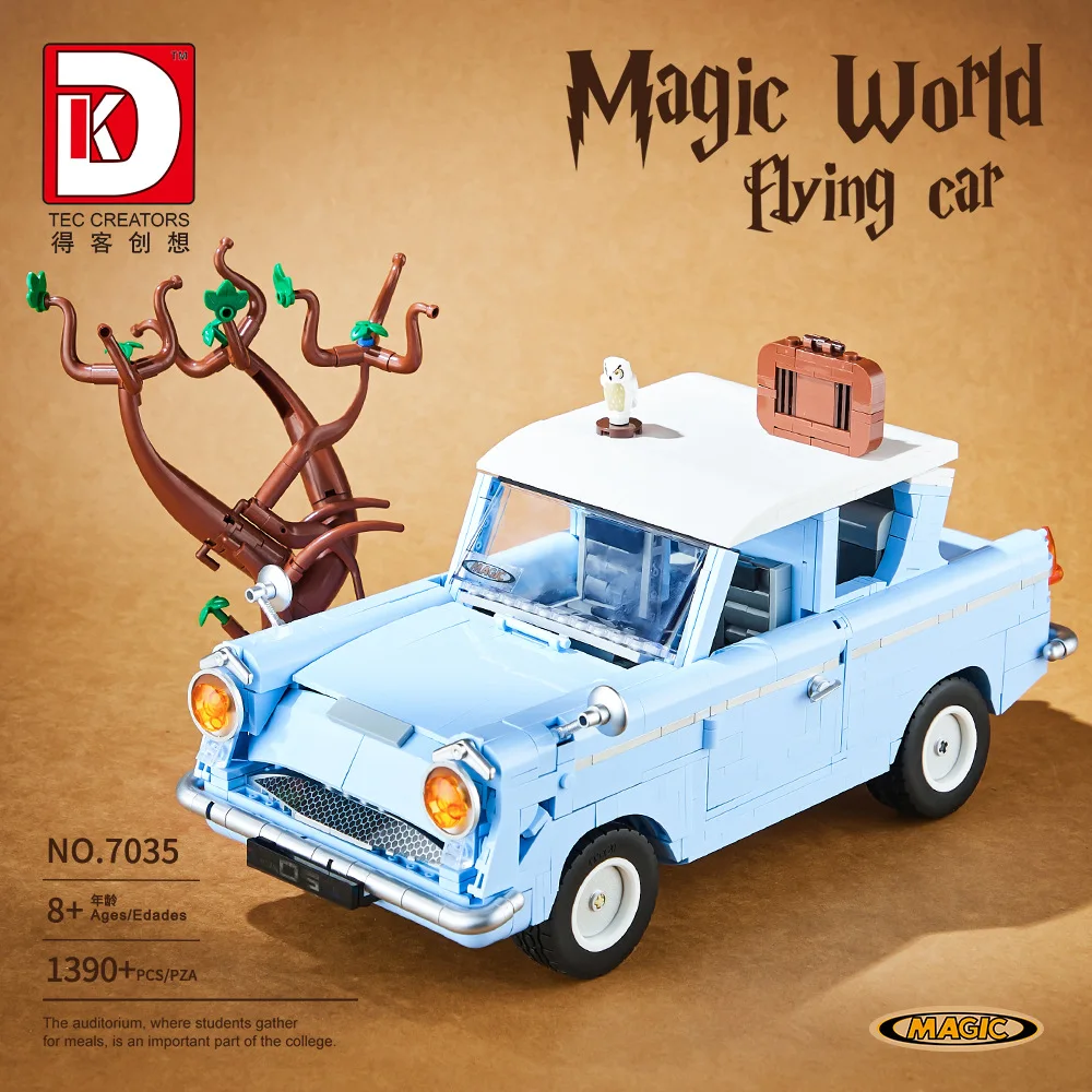 

New 7035 1390pcs MOC Creativity City Retro Cars Building Blocks Assembling Bricks Model Toys for Boys Birthday Gift Set